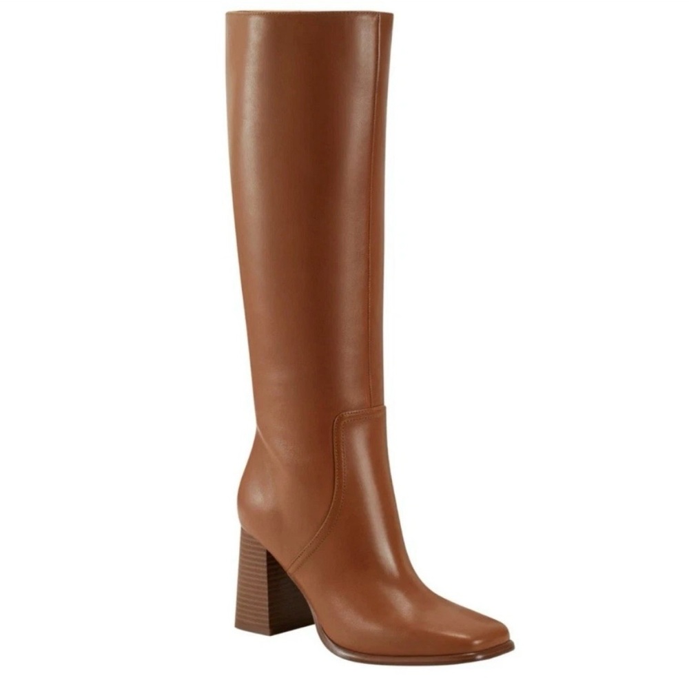 Marc Fisher Women’s Boots MF Dacea Tapered Block Heel Dress Boots